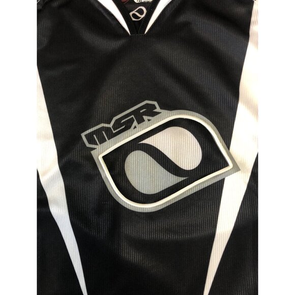 MSR Mens Black & White Motocross Jersey Long Sleeve Racing Top Size XL - Picture 5 of 12